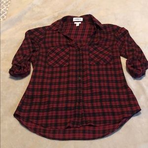 Express button down plaid shirt